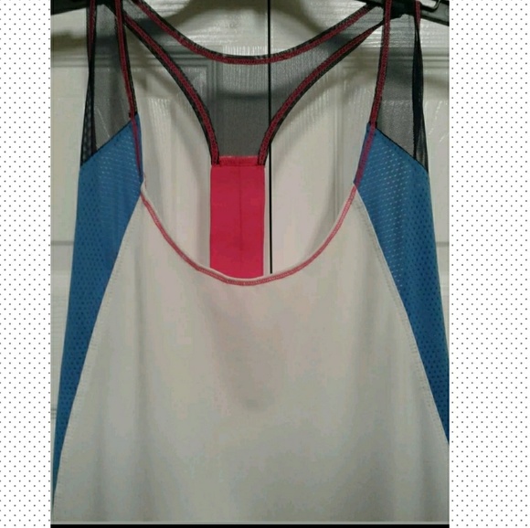 ❌SOLD❌Lucky ln Love Tennis Racerback Tank Top Size L -12 - Picture 2 of 8